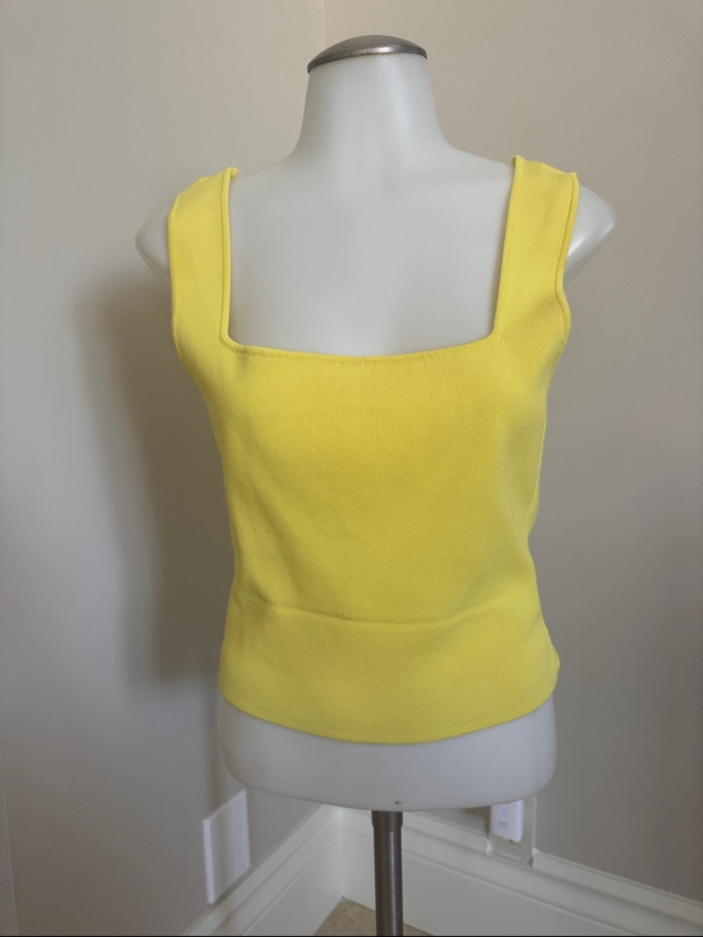 Endless Rose Bright Yellow Square Neck Tank